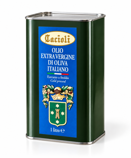 N° 6 Latte Olio Extra Vergine di Oliva 1 LT 100 % ITALIANO  Produzione 26/27  ESTRATTO A FREDDO Frantoio Cacioli